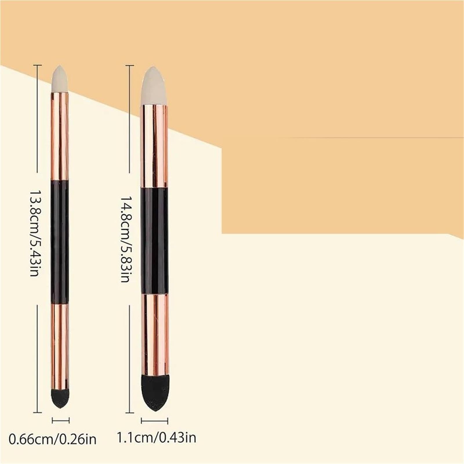 Pluma de Esponja para Mezclar 2 uds. Muñón de mezcla for dibujar, barra, bolígrafos esponja