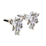 Astronaut Pair of Cufflinks in a Presentation Gift Box & Polishing Cloth