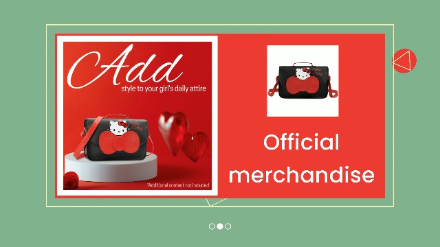 Set Borsa Kuromi Sanrio Per Ragazze 10-12 Anni – Tracolla Con Zip, Adesivi E Gancio – Con Licenza Ufficiale - 2