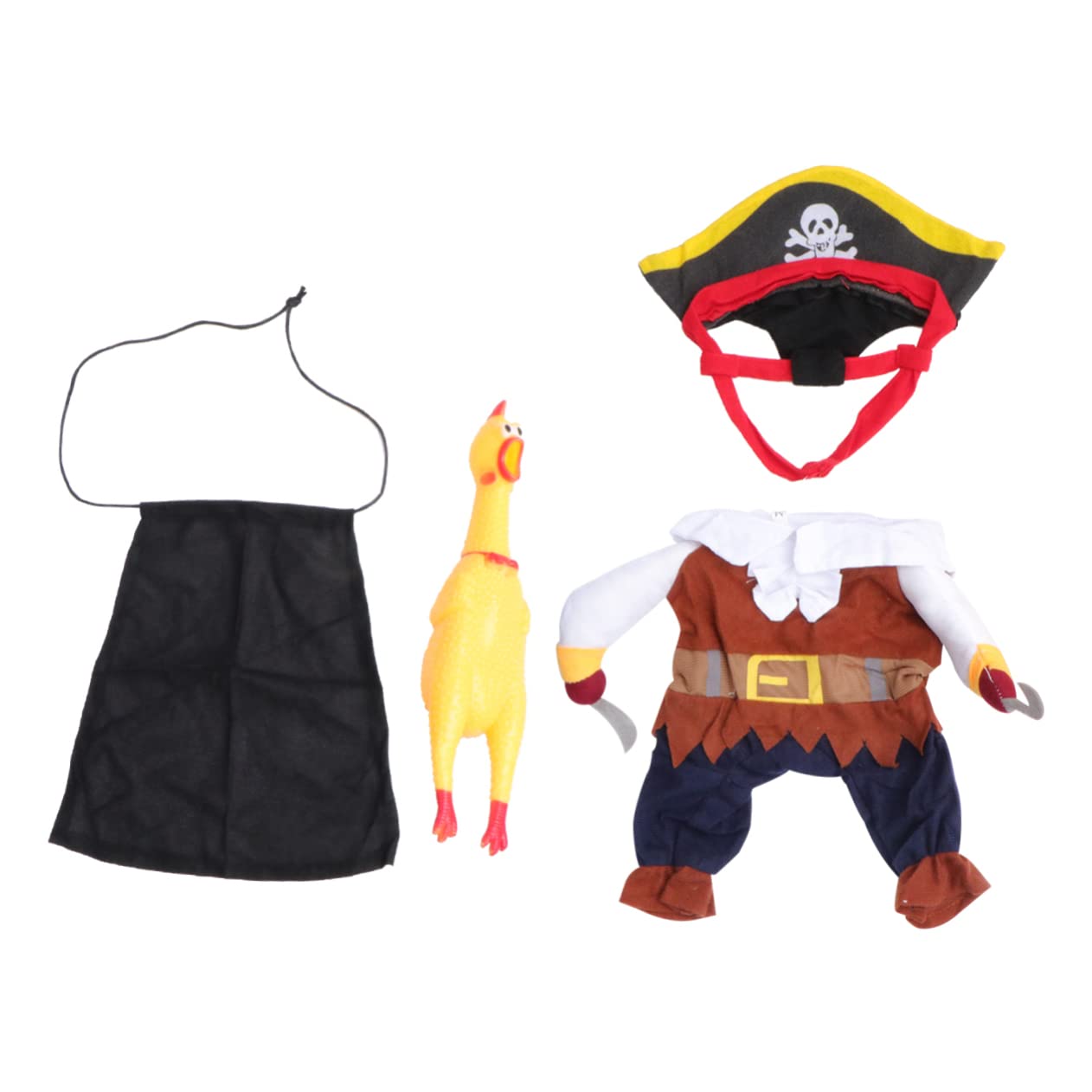 FOMIYES Set Di 3 Pezzi Per Halloween Vestito Da Pirata Per Cani E Gatti Abbigliamento Per Animali Domestici Divertente Vestito Per Cani.