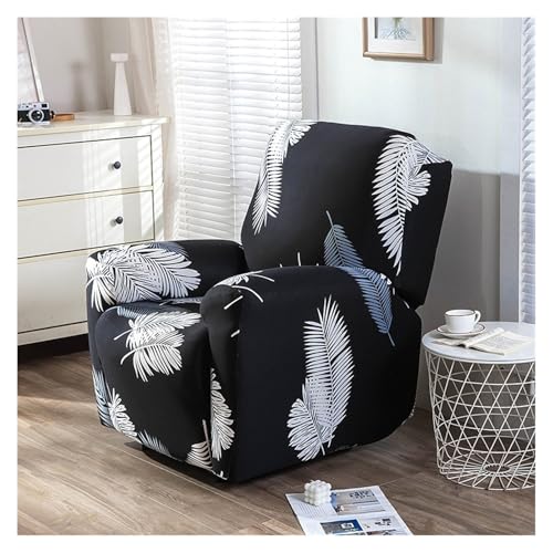 Housse de fauteuil inclinable moderne extensible 4 pièces - 8