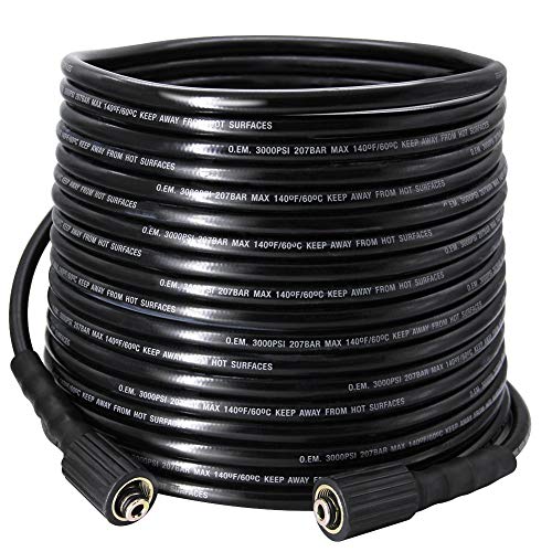 Twinkle Star High Pressure Washer Hose, Pressure Washer 1/4-Inch by 50-Foot Extension Hose, Copper