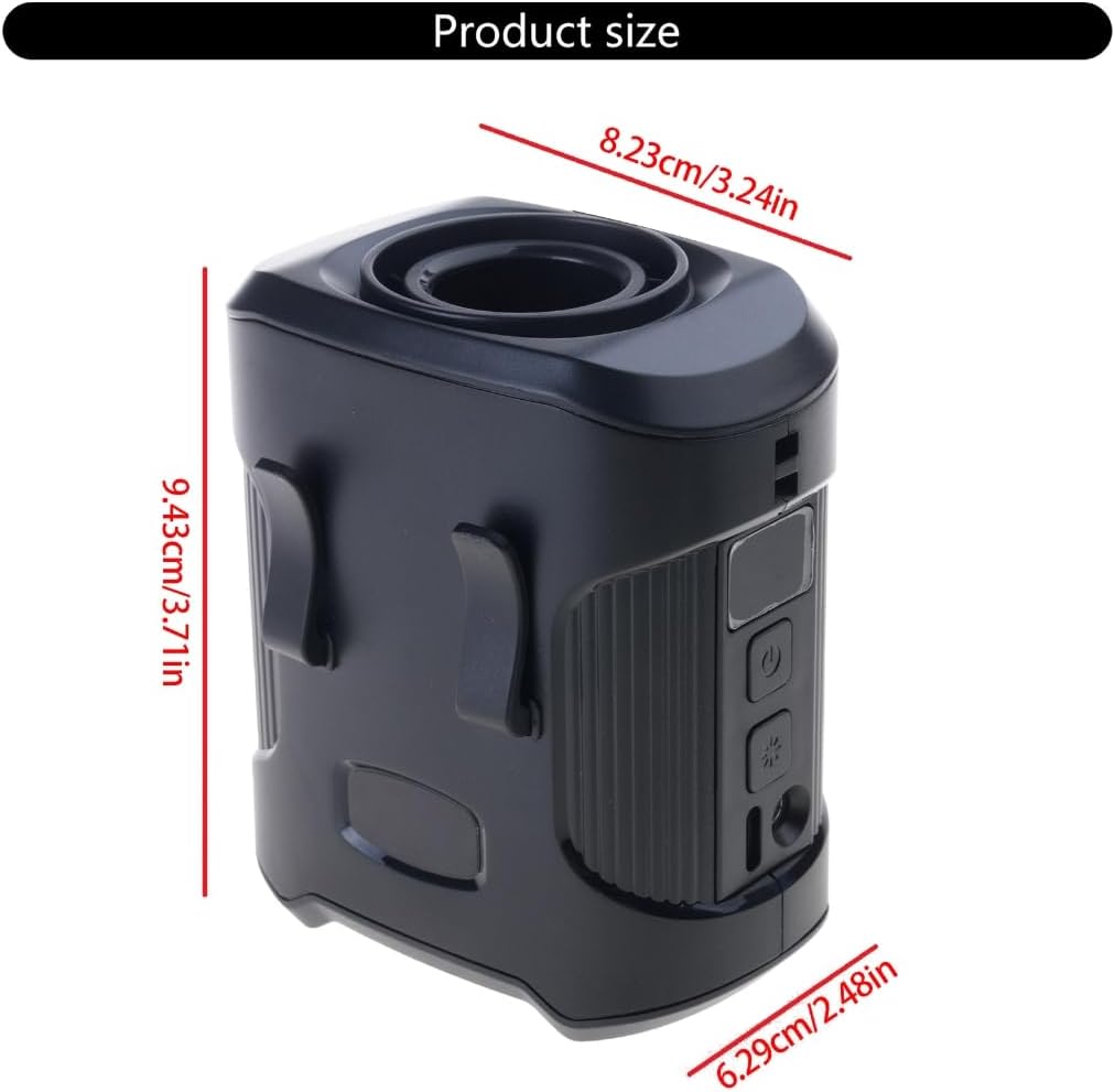 Outdoor Waist Belt Fan Rechargable Cooling Fan 4000mAh Clip Fan Texture Suitable for Travel Camping Fishing Use