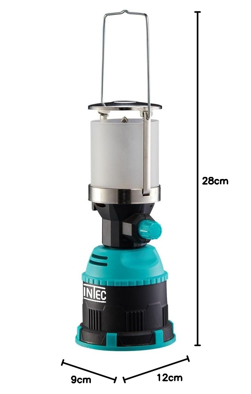 INTEC - Lampe à gaz 450W piezo coque ABS pour cartouche gaz 190g Lanterne camping