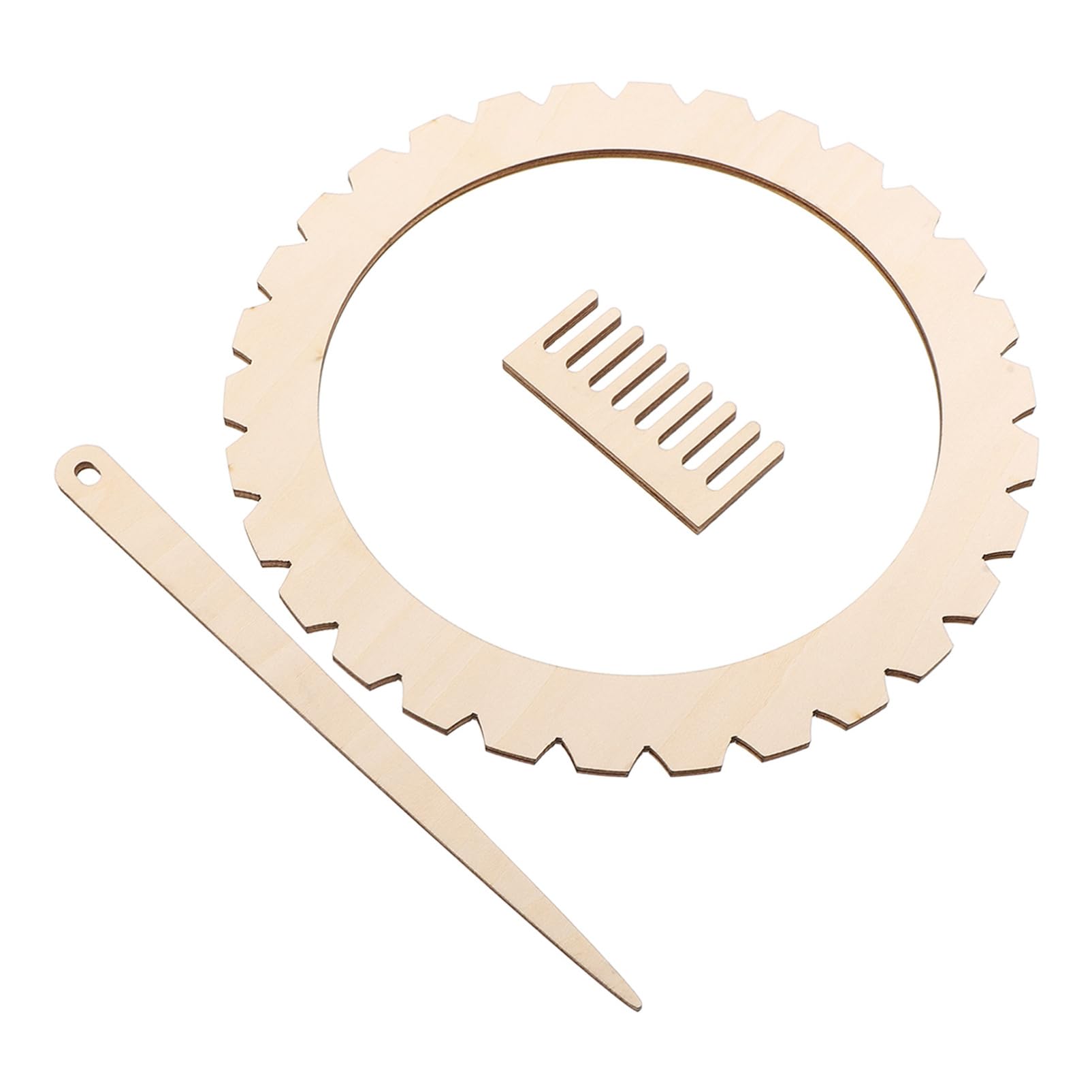 Operitacx Craft Weaving Tool Set 1 Set Wooden Looms for Yarn Weaving Tapestry Weaving Comb Bracelet Loom