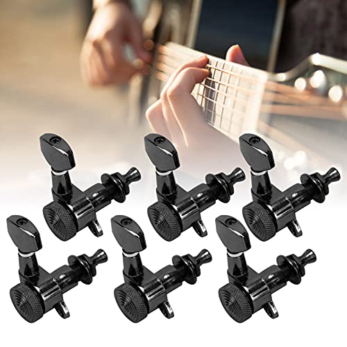 Guitar Tuning Pegs, Locking Guitar Tuners Professional Durable Vintage for Electric or Acoustic Guitars(Six right button set) - Image 2