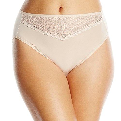 Vanity Fair Women's Beautifully Smooth with Lace Hi Cut Panty 13230