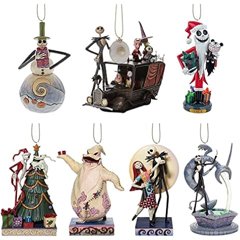 Wukesify Nightmare Before Christmas Tree Pendant, Acrylic Christmas Hanging Ornament Tree Decoration, Hanging Ornament Christmas Tree Decorative Ornaments for New Year Holidays Party Cover