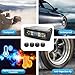 AOVSTOXIC RV Tire Pressure Monitoring System, 4-Wheel Real Time Wireless TPMS for Cars, SUVs & Light Trucks (0-6 BAR, 0-87 PSI, Solar/USB Charging) with 10 Tire Repair Rubber Nails ±0.1 BAR