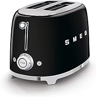 Vista 2 de SMEG Tostadora retro de 2 rebanadas (negro)