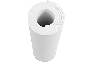 AMZQNART Depron Foam for Cosplay & Crafts, White 5mm Large Foam Roll...
