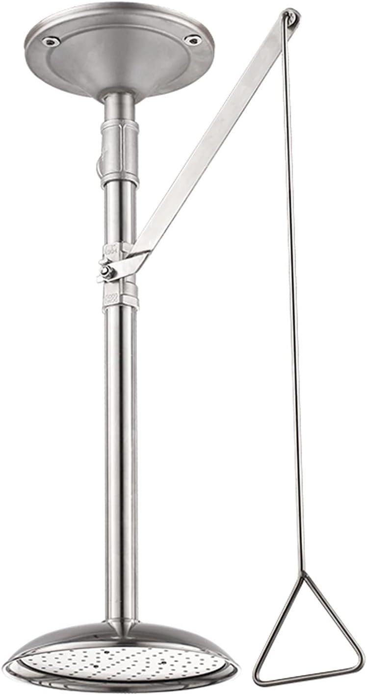 304 Stainless Steel Ceiling Shower Device, Wall Mounted Security Shower Station, Emergency Eyewash Station for Building Industries