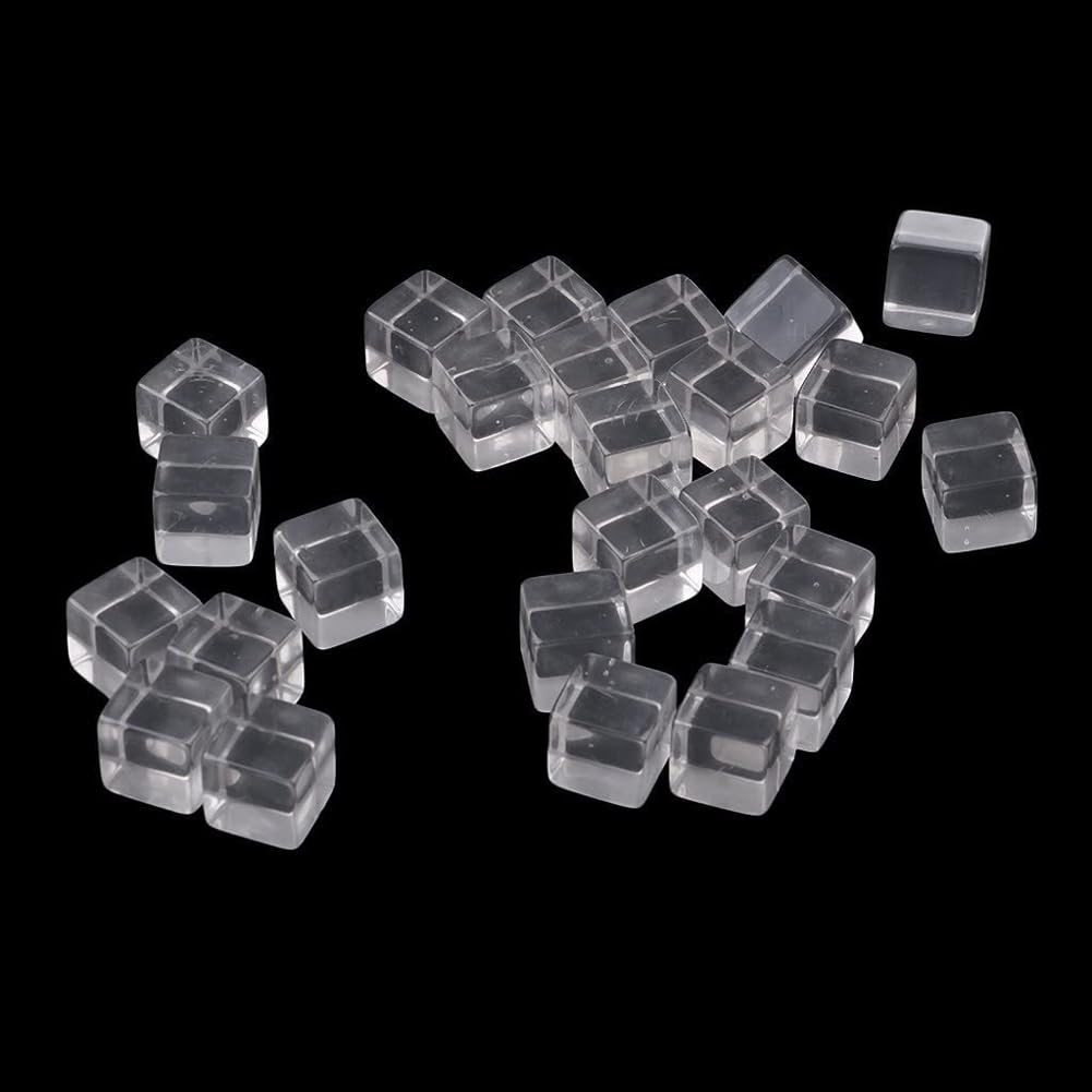 Des - jeu de des Weible spiele - 05216-50 - Lot de 50 Cubes acryliques Ivoire 16 mm - Jeux - Jouets