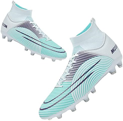 MEBAMY Mens Womens Cleats Soccer Shoes Breathable Turf Football Shoes Youth Professional Firm Ground Soccer Boots for Outdoor Indoor Training TF AG
