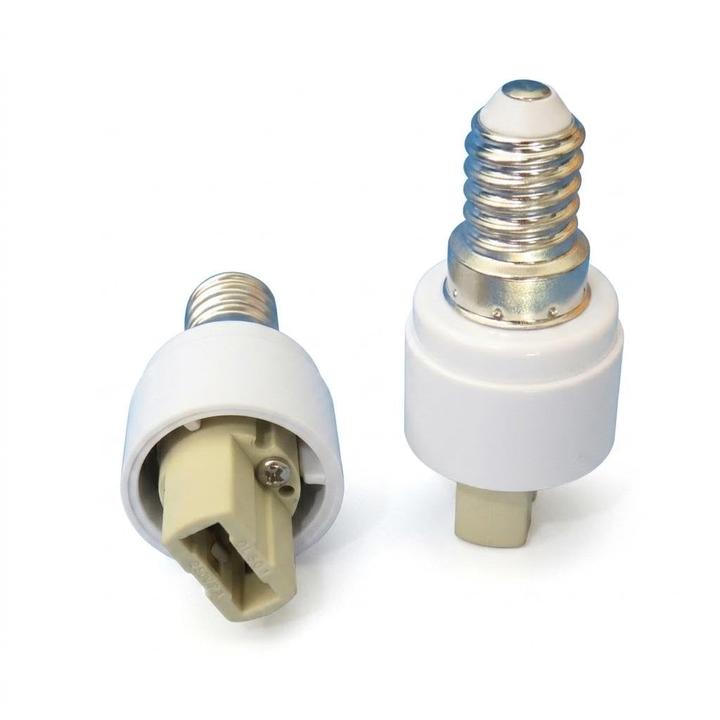 Ceramic E14 to G9 Adapter Converter for Home Fixtures, Heat Resistant up to 100°C with 5A Rated Current, Grooved Base E14 Light Converter Lamp|Home & Garden| Lamps Lighting & Ceiling Fans-picture-21