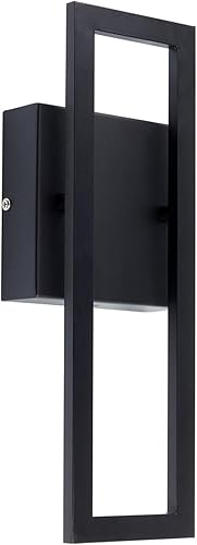 Aplique de pared Globe Electric 44227 para exterior, aplique de pared exterior con LED integrado de 8,5 W, 51432