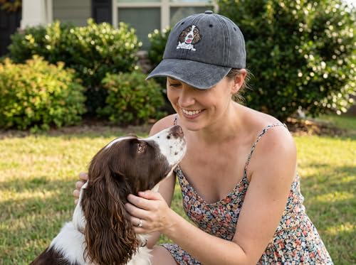 Image of Dog Lover Hat for Men Women, Dog Owner Gift Baseball Cap | Everyday Casual Style, Premium Embroidery, Breathable Cotton Fabric, One Size Adjustable Fit