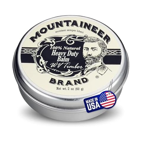 Mountaineer Brand Heavy Duty Beard Balm For Men | 100% Natural with No Parabens or Dyes | Leave In Styling and Conditioning Balm | Shape, Smooth, Grooming Beard Kit | Timber Scent 2oz Cover
