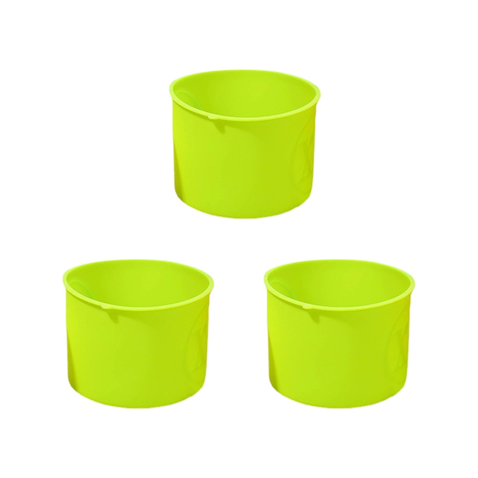 MALSSE Of 3 Colorful Round Silicone Cake Molds for Baking Desserts and Pastries Bakeware for Parties and Family Gatherings Elastomer Cake Mold Nonstick Silicone Round Pans