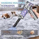 Handheld Vacuum Cordless, 21KPA Powerful Rechargeable Portable Car Vacuum Cleaner Mini Car Cleaner for Pet Hair, Car, Home, Office, Kitchen