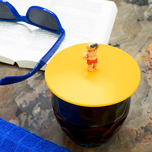 Lurch 210305 Mein Deckel Strandwache 3er Set Glasabdeckungen aus Premium-Platin-Silikon Ø10,5cm, Mittel, Bunt