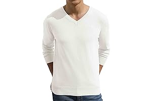 Men's V-Neck Wool Knit Casual Pullover Sweater: A Wardrobe Staple for Sophisticated Style