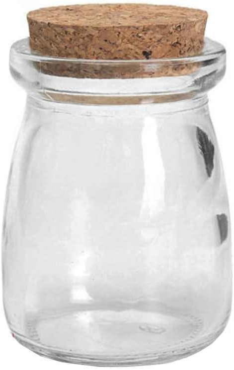 Hotaluyt 100ML Small Clear Display Glass Jars Bottle Wish Vial Container with Cork Stopper