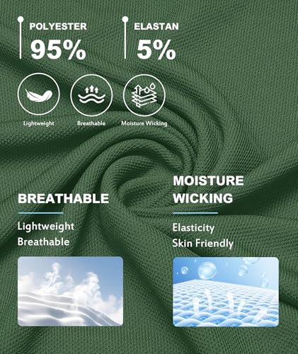 ZITY 3 Pack Mens Polo Shirts Short Sleeve Golf Moisture-Wicking Shirts for Men3