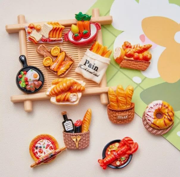 Set de 12 imanes decorativos para refrigerador miniatura 2
