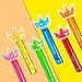 uoyoi Princess Party Favors,24Pcs Glitter Crown Bubble Wands for Kids,Bling Crown Bubble Wand for Princess Birthday Party Supplies,Classroom Prizes Pinata Goodie Bag Stuffers Gift