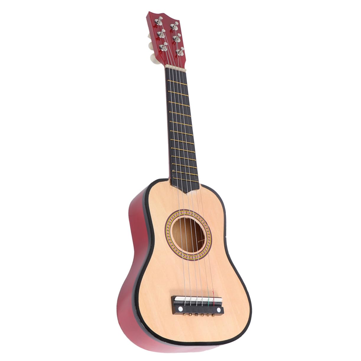 IMIKEYA Guitarra Acústica para Principiantes Instrumento Musical de Madera para Guitarra Infantil Beige para Aprender Tocar y Regalo Educativo