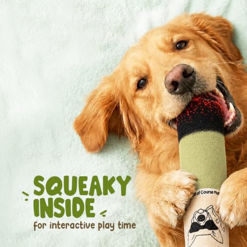Image of Mutt of Course Joint Squeaky Dog Toy Interactive Chew Plaything for Large Breeds | Medium Pets | Boredom Toy