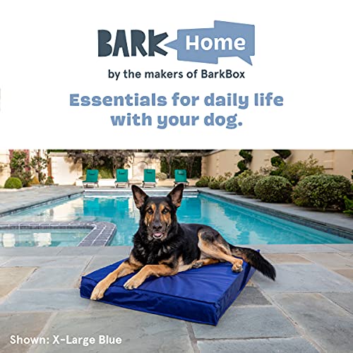 Barkbox - Outdoor Dog Bed - Waterproof Dog Or Cat Mattress Bed With Removable Cover - Platform Bed With Washable Cover, Durable, Portable - Indoor/Outdoor All Season Orthopedic Comfort - Large - Blue #TOP5