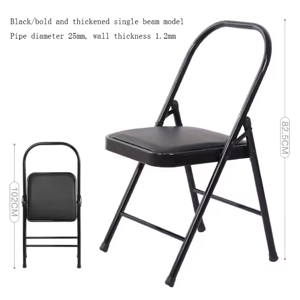 Chaises De Yoga,Chaise De Yoga Iyengar,Chaise D'inversion De Yoga,Chaise De Yoga en Métal Pune Yoga Chair,Chaise D'assistance Au Yoga,Chaise De Yoga Senior 2 Bars,Black