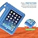 HDE Case for iPad Mini 1 2 3 Kids Shockproof Bumper Hard Cover Handle Stand with Built in Screen Protector for Apple iPad Mini 1st 2nd 3rd Generation (Blue)