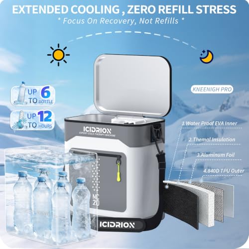 Image of Ice Machine for Knee After Surgery, Programmable & Quiet
