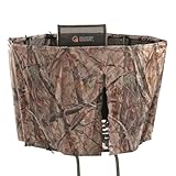 Guide Gear Half Hunting Blind Enclosure 20' Tripod Deer Stand Cover, Camo