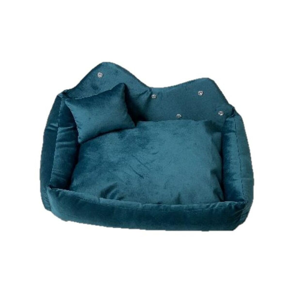 Lit pour animal de compagnie GO GIFT tapis turquoise design épuré taille L