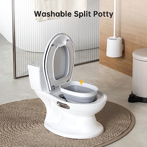 GarveeTech Potty Training Toilet for Toddlers with Life-Like Flush & Sound, Baby Potty Seat, Easy Clean Portable Potty for Boys and Girls - 5