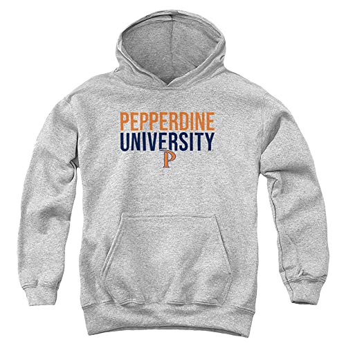 LOGOVISION Pepperdine University Official Stacked Youth Kids Boy/Girls Pull-Over Hoodie Sweatshirt