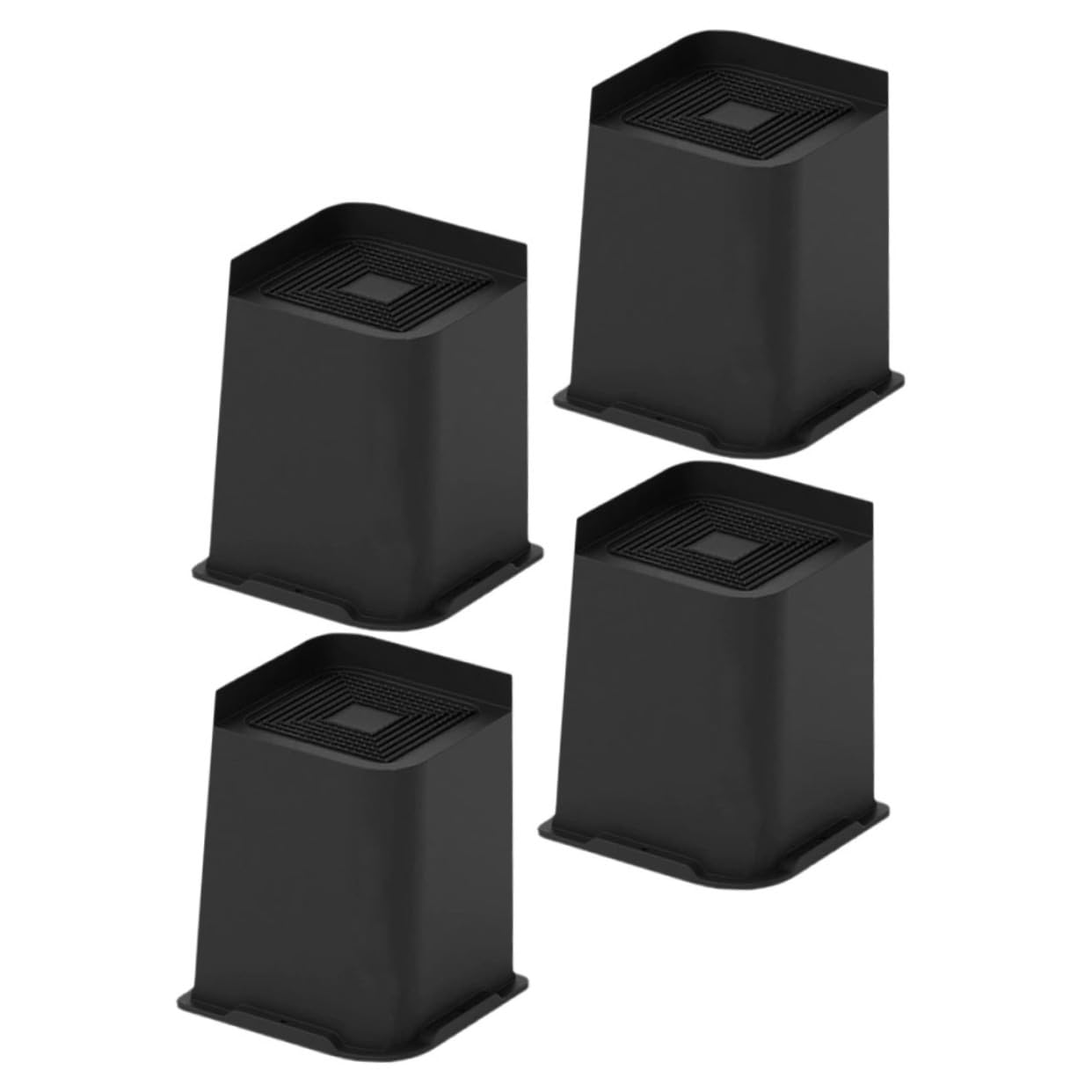 VILLCASE 4pcs -Skid Bed and Furniture Leg Risers for Stability and Scratch Prevention Heavy Duty Design for Beds Sofas and Desks Increase for Easy Cleaning