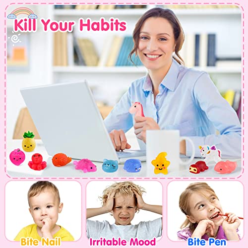 Orwine Squishies 120Pcs Mochi Squishy Toys 3Nd Generation Party Favors For Kids Glitter Mini Mochi Animal Squishies Stress Relief Toy Easter Egg Fillers Valentines Goodie Bags Birthday Gifts (Random) #TOP6