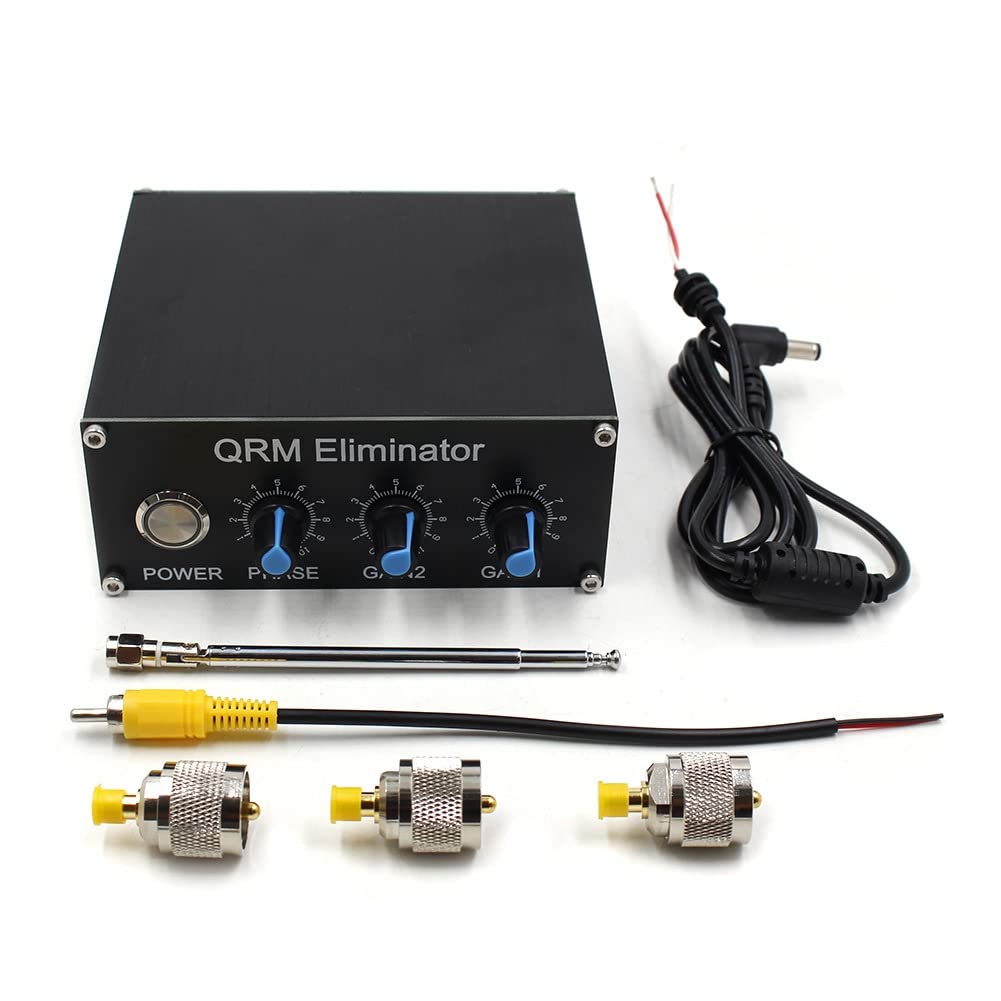 QRM Eliminator X-Phase HF Bands 1MHz a 30MHz QRM Signal Canceller Lega di Alluminio Eliminatore di Segnale con Quadrante e Manopola
