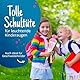 itenga Geschwisterschultüte 35cm Design Pflanzen/Floral - als Geschenkverpackung oder kleine Schultüte für Kinder Erwachsene Schulbeginn Berufsstart Studium (Florales Muster - Alles Gute rosa)