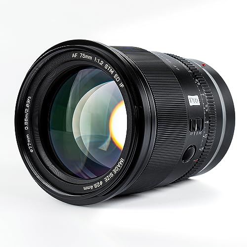 Image of VILTROX 75mm f /1.2 Z for Nikon Z Mount, Pro AF 75mm f1.2 APS-C Auto Focus Lens for Nikon Z fc Z30 Z50