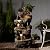 Sunlinua 40" H Outdoor Water Fountain with 5 Tiers Large Cascading Realistic Tree Trunk Waterfall Fountains with LED Lights Outdoor Water Fountain for Garden Patio Backyard Porch Home Decor