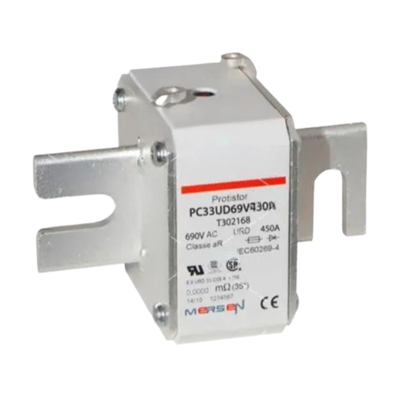 Fusible PC33UD69V630A robuste pour armoire de puissance