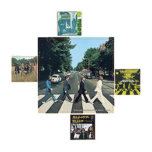 Pyramid International The Beatles (Abbey Road) Vinyl Stickers, Paper, Multi-Colour, 10 x 12.5 x 1.3 cm - Les Beatles, Paul McCartney, John Lennon, RIngo Starr, George Harrison Pyramid International The Beatles (Abbey Road) Vinyl Stickers, Paper, Multi-Colour, 10 x 12.5 x 1.3 cm