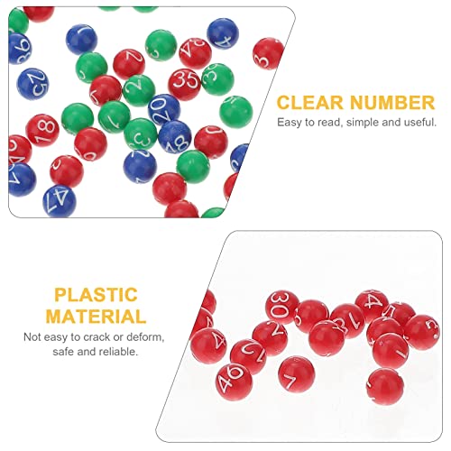 Zerodeko 49 STK Ball Der Lotteriemaschine Bälle Bingo- Tombolakugeln Aus Kunststoff Kapseln Tischtennisball Pong-bälle Pong Kugeln Verlorene Bingokugel Lotto Pog Mini Plastik Kind Kaugummi