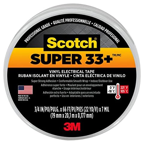 Scotch Super 33+ Vinyl Electrical Tape, Pack of 10 Cover